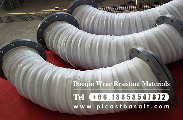 packaging of cast basalt lined steel pipe 