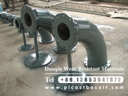 cast basalt lined steel elbow series