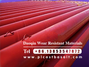 cast basalt lined steel pipe to be delivered