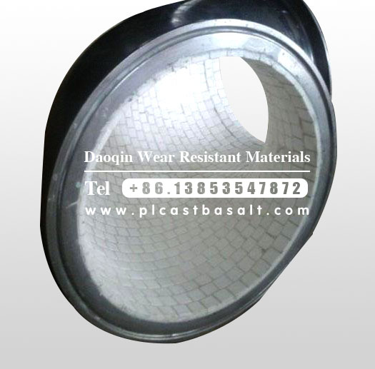 alumina ceramic lined steel pipe