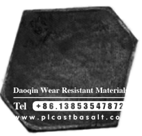  hexagonal cast basalt tile