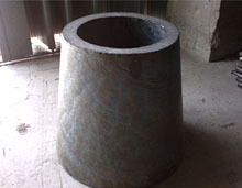 different-diameter cast basalt pipe